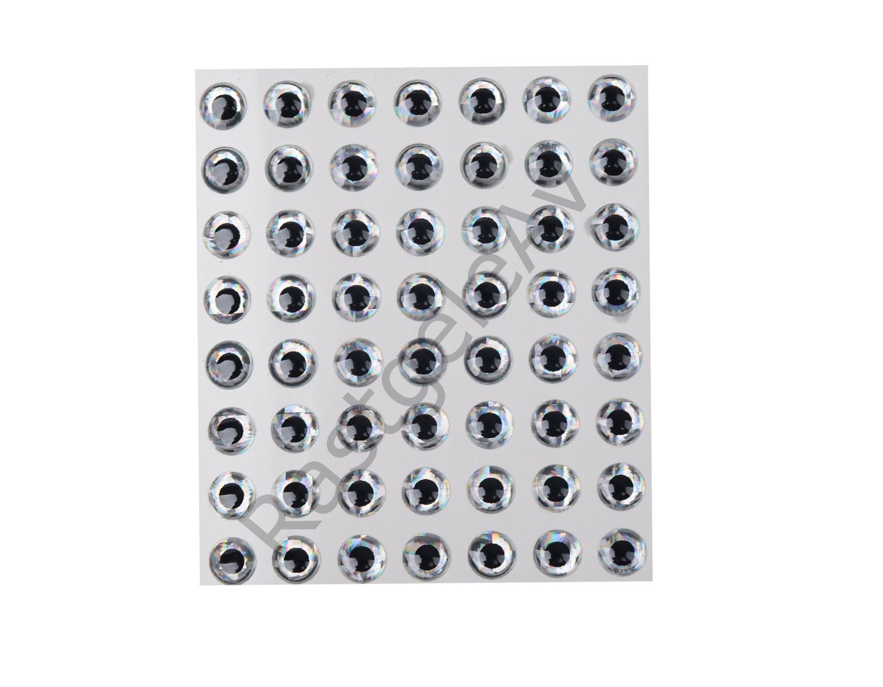 Captain 7633 Göz 8mm Naturel Silikon Damla Göz 49'lu Paket