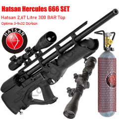Hatsan Pcp Hercules 666 PCP Havalı Tüfek 6.35mm  SET