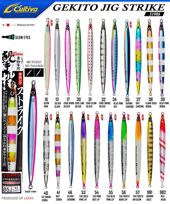 Cultiva 31986 GEKITO JIG STRIKE 15cm 85gr