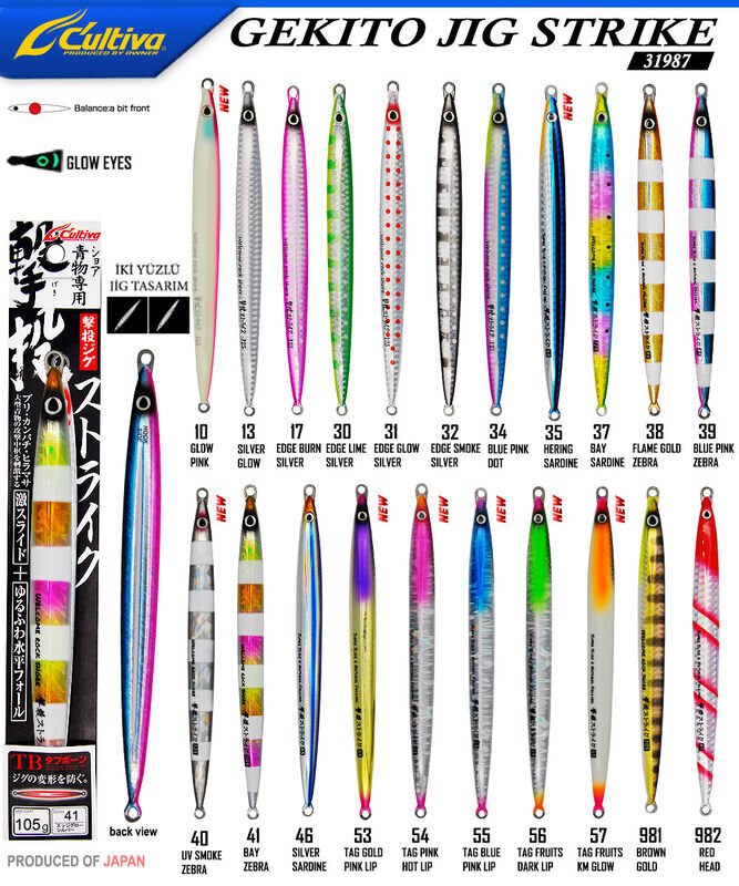 Cultiva 31987 GEKITO JIG STRIKE 17cm 105 gr