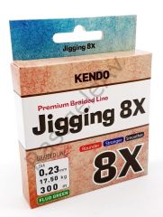 Kendo Jigging 8X Flash 300 mt Örgü İp (FLUO GREEN) 0,28 mm
