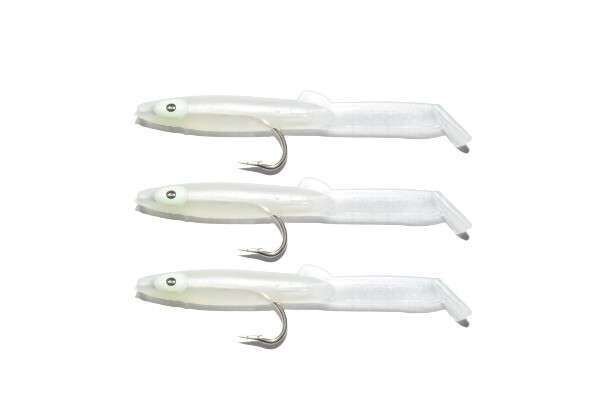 Captain 3526 Eel Fish 5cm Silikon Zargana Suni Yem 3lü Paket E26 PEARL 