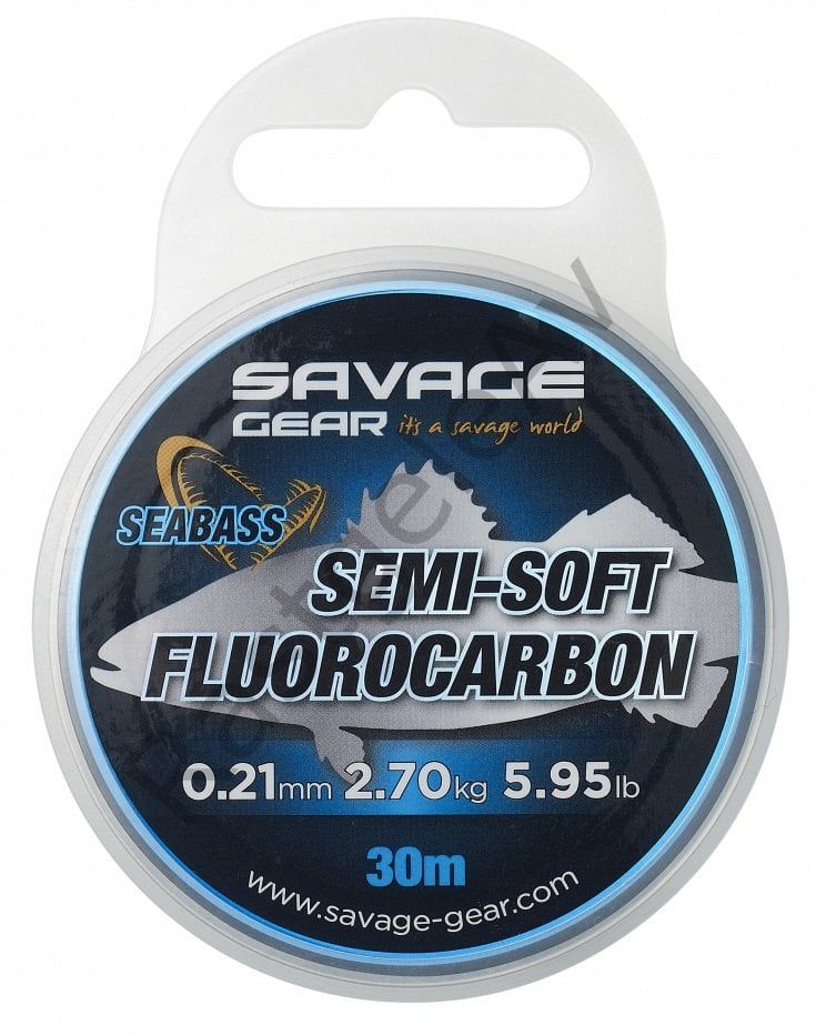 Savage Gear Semi-Soft Fluorocarbon Seabass 30 M Clear 0.35 MM 6.72 KG 14.81 LB
