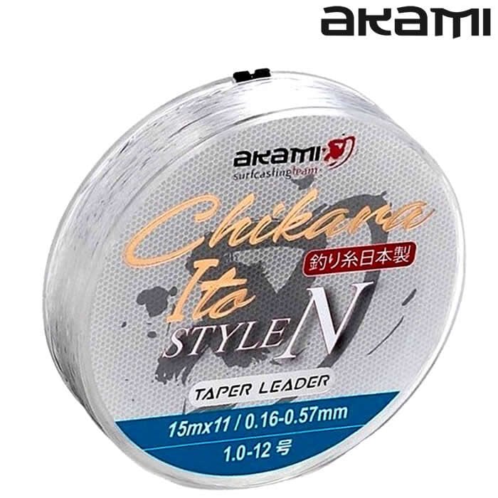 Akami Tapered Leader Chikara Clear