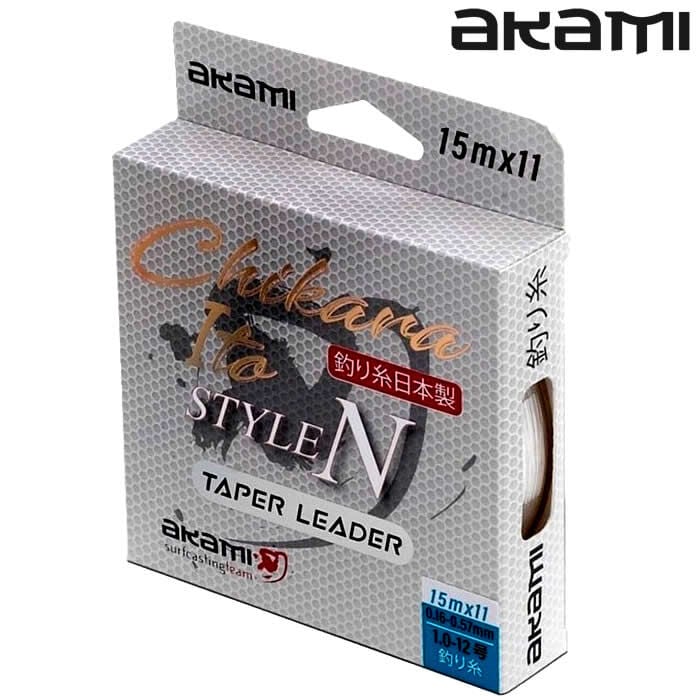 Akami Tapered Leader Chikara Clear
