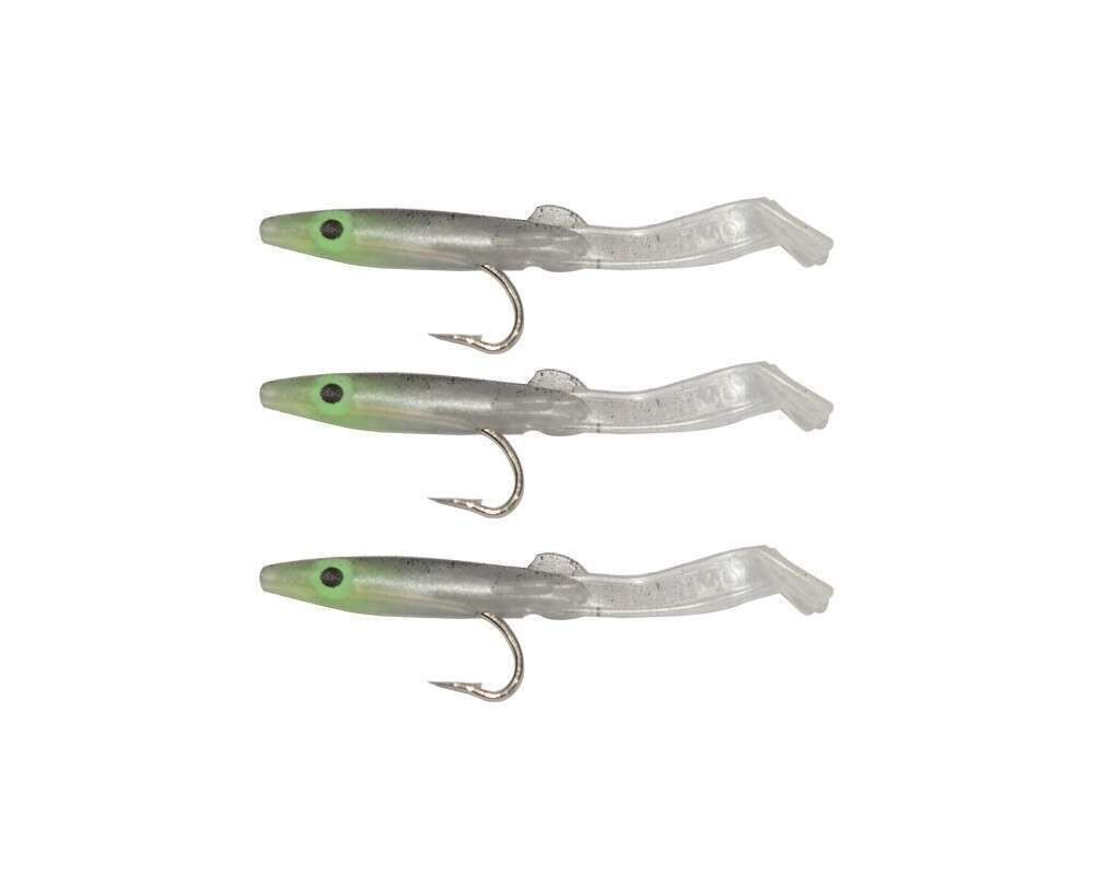 Captain 3526 Eel Fish 5cm Silikon Zargana Suni Yem 3lü Paket E16 BLACK