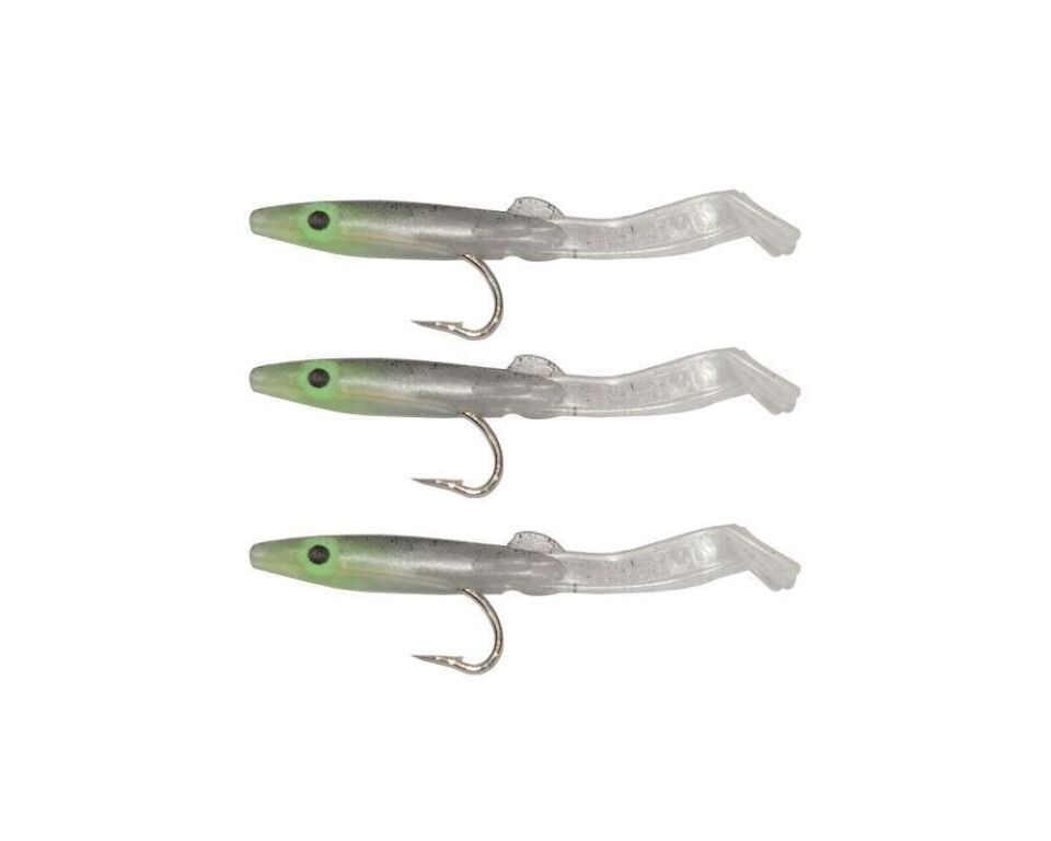 Captain 3526 Eel Fish 5cm Silikon Zargana Suni Yem 3lü Paket E16 BLACK