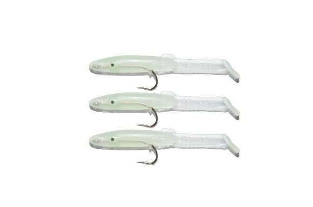 Captain 3526 Eel Fish 5cm Silikon Zargana Suni Yem 3lü Paket E11 GREEN 