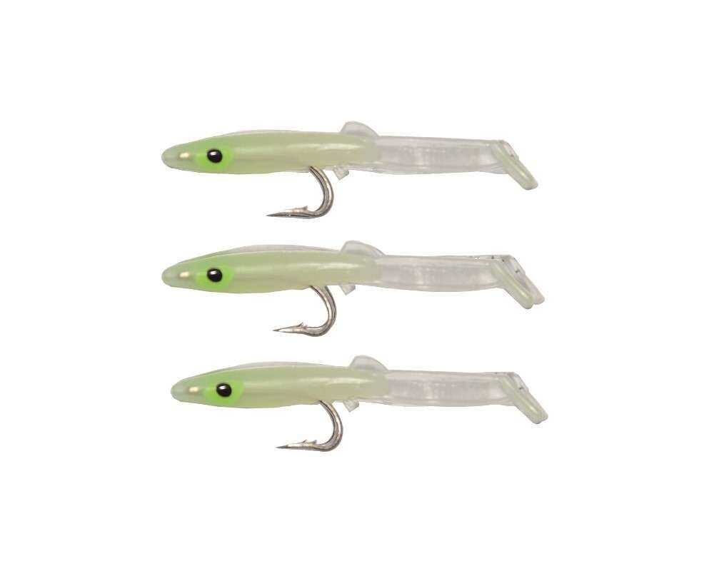 Captain 3526 Eel Fish 5cm Silikon Zargana Suni Yem 3lü Paket E13 GLOW