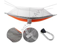 Hamak 7410 Fileli ve Cibinlikli Pro Hamak 190x70cm Turun-Gri