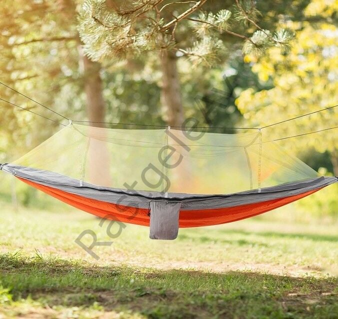 Hamak 7410 Fileli ve Cibinlikli Pro Hamak 190x70cm Turun-Gri