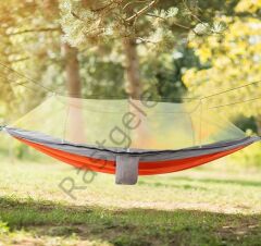 Hamak 7410 Fileli ve Cibinlikli Pro Hamak 190x70cm Turun-Gri