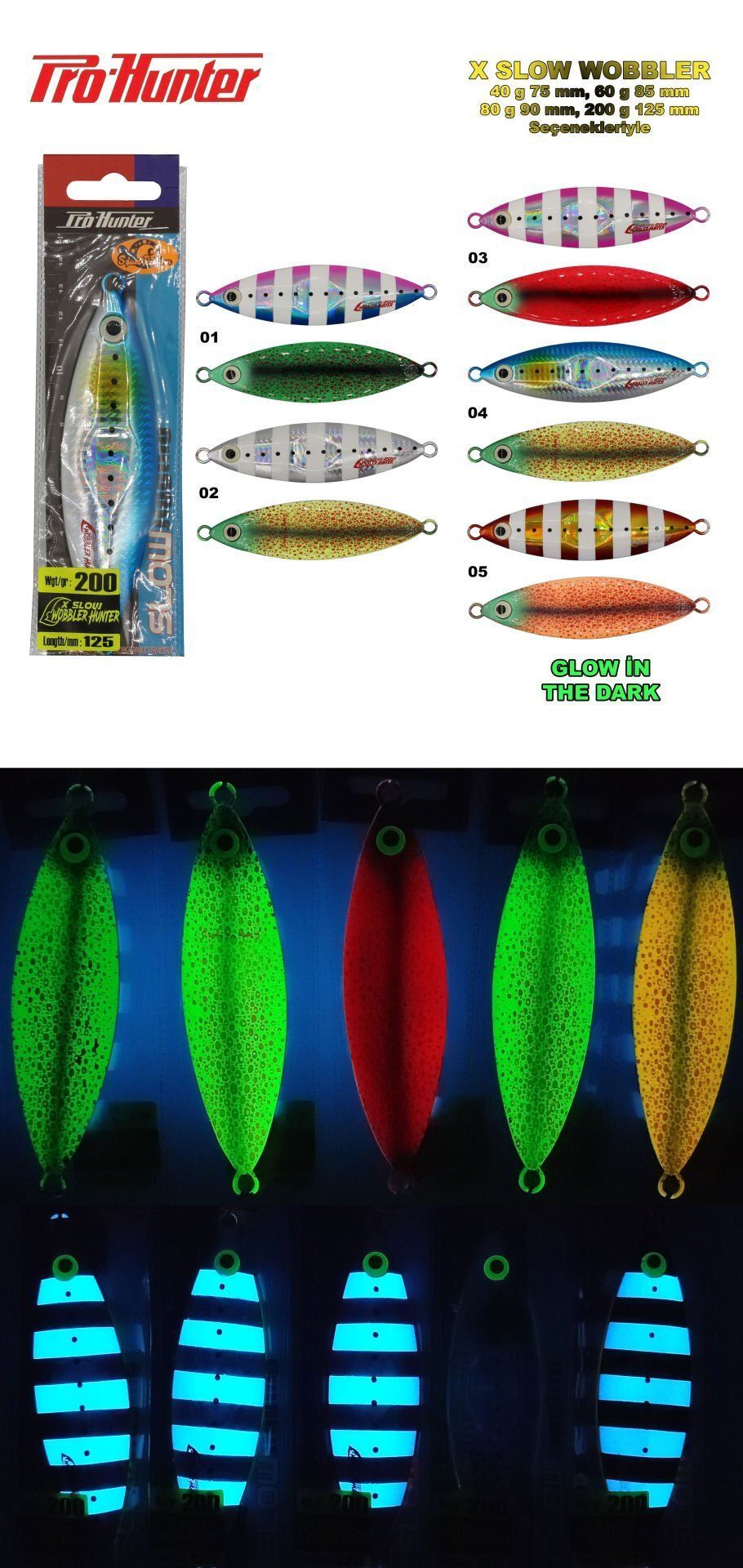 X Slow Wobbler Hunter 80 g Jig 03