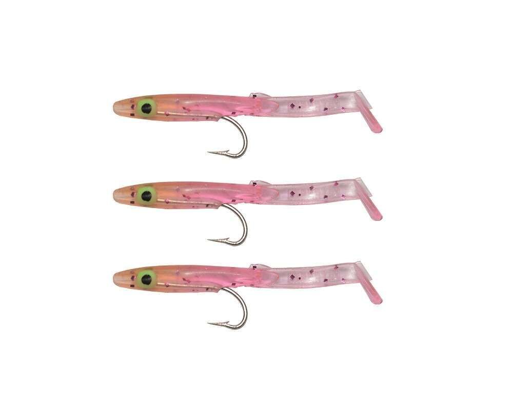 Captain 3526 Eel Fish 5cm Silikon Zargana Suni Yem 3lü Paket E03 PINK G