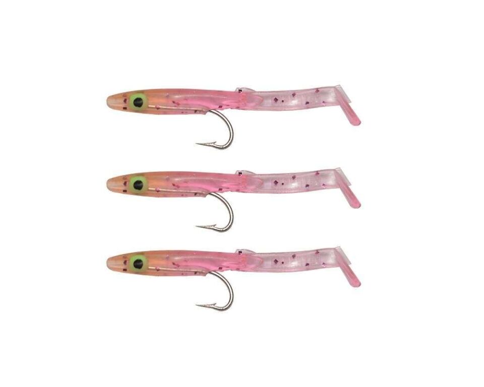 Captain 3526 Eel Fish 5cm Silikon Zargana Suni Yem 3lü Paket E03 PINK G