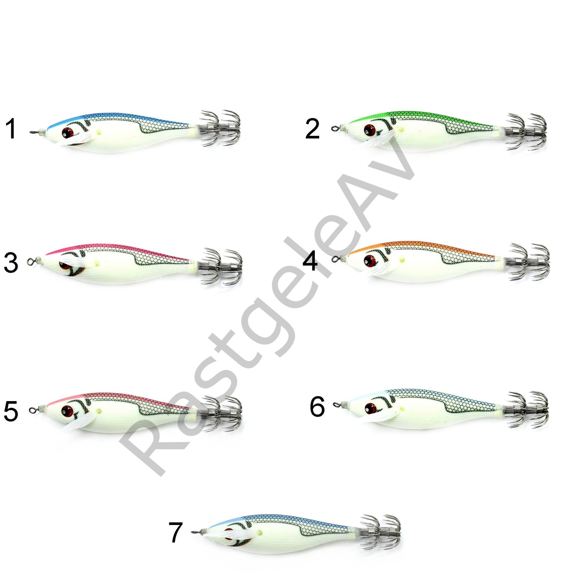 Captain 3030 Kalamar Zokası 8cm Rocket Bilyeli Squid 10gr