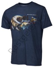Savage Gear Cannibal T-Shirt Blue Melange L