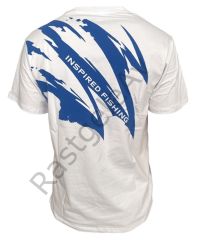 Okuma White Motif Cotton Short Sleeve Shirt XXXL