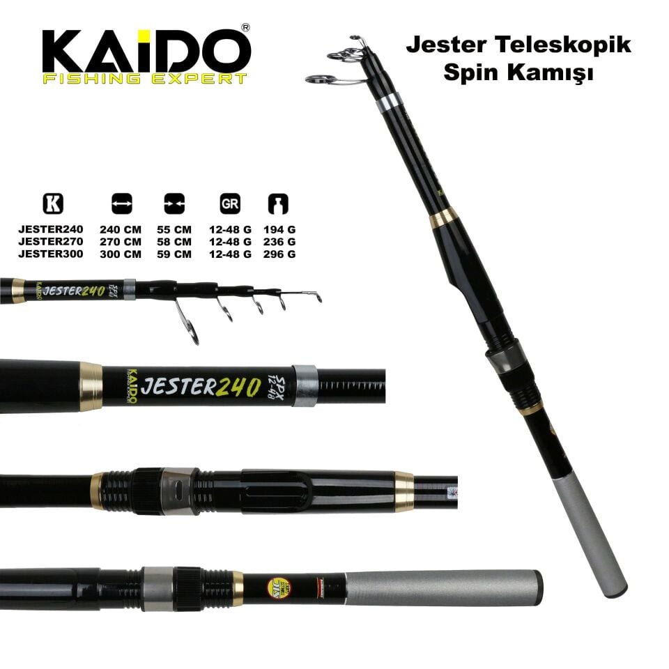 Jester Teleskopik Spin Kamışı