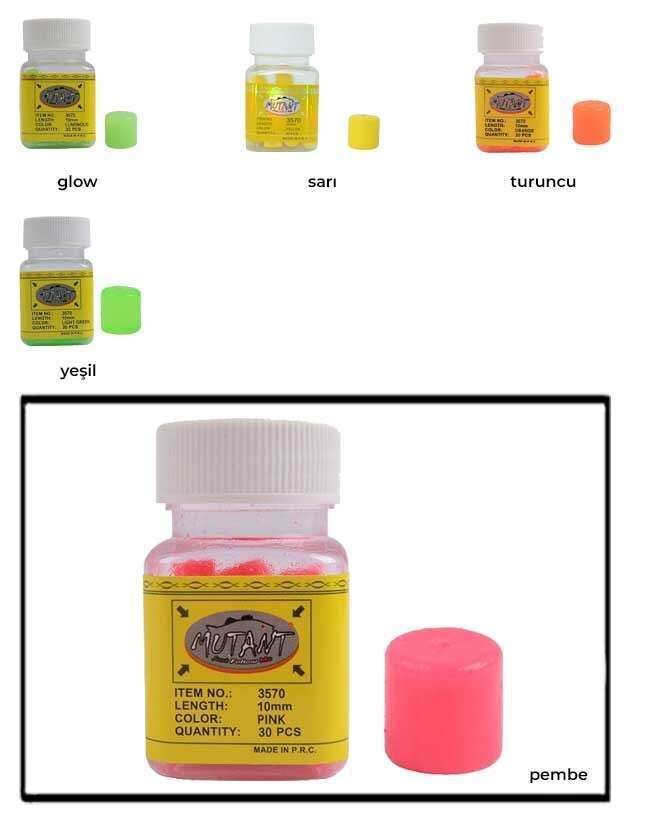 Mutant 3570 Walker Aromalı Silindir Boili 30lu Kutu Sazan Yemi PEMBE