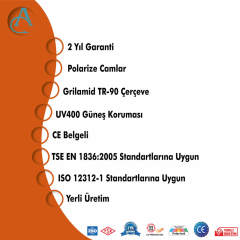 Albastar XP-Guard Klasik Güneş Gözlüğü UV400+Polarize+TR90