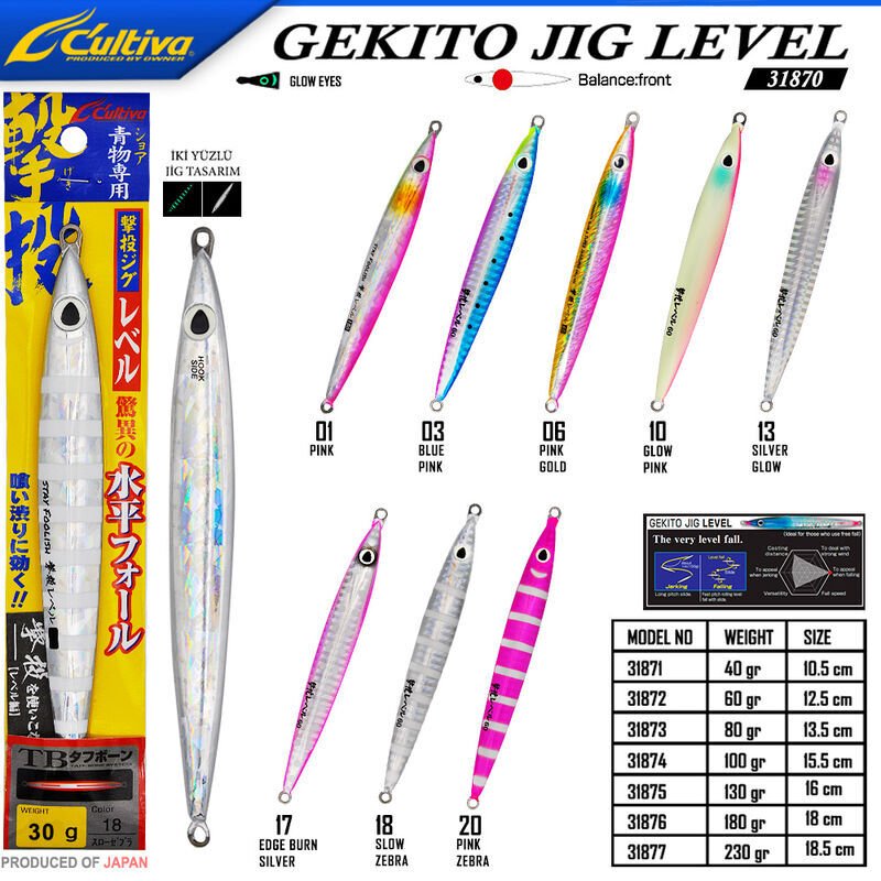 Cultiva  JİG 31870 Gekito Jig Level 30g 9.5 cm