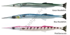Savage gear Lıne Thru Needlefish Pulsetail 2+1  30cm 85gr Suni Yem Green Needlefish