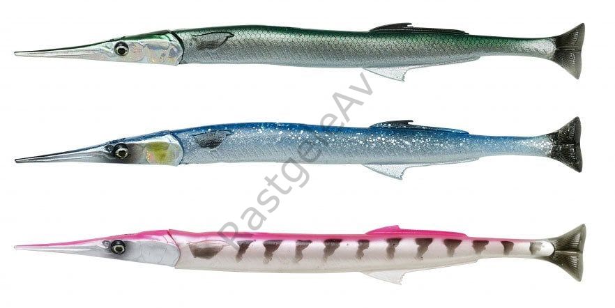 Savage gear Lıne Thru Needlefish Pulsetail 2+1  30cm 85gr Suni Yem Green Needlefish