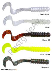Savage gear LB Pro Grub 8.5 cm 3 gr 8 Adet Suni Yem Glow