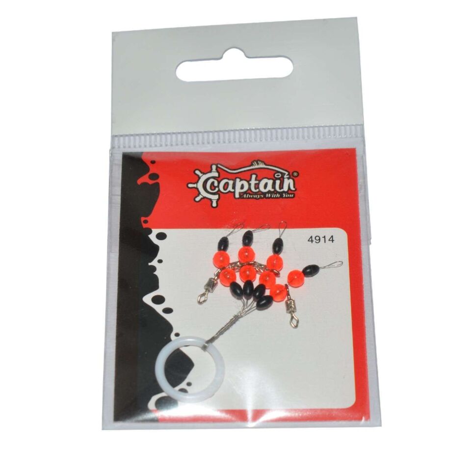 Captain 4914 Stoper 3x5li Paket Boncuklu Fırdöndülü Stopper Standart - S