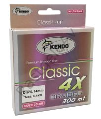 Kendo Classic 4X 300m Multicolor Örgü İp 0.20mm
