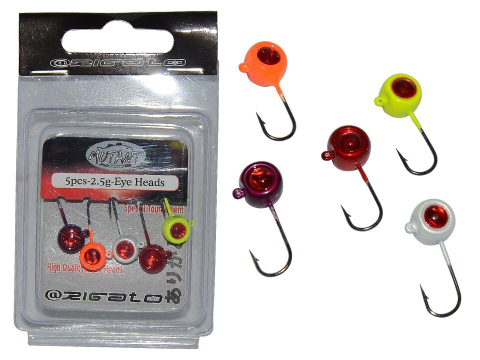 Mutant 6442 Jig Head Rigato 3D Melek Göz 3gr LRF Jig Head 5li Paket