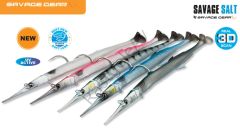Savage gear Needlefish Pulsetail 2+1 23 cm 55g Suni Yem Pearl White Silver