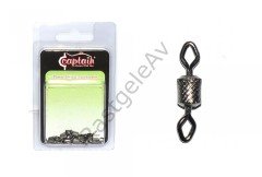 Captain 5005 Elmas Gözlü Fırdöndü 10'lu Paket Black Nikel