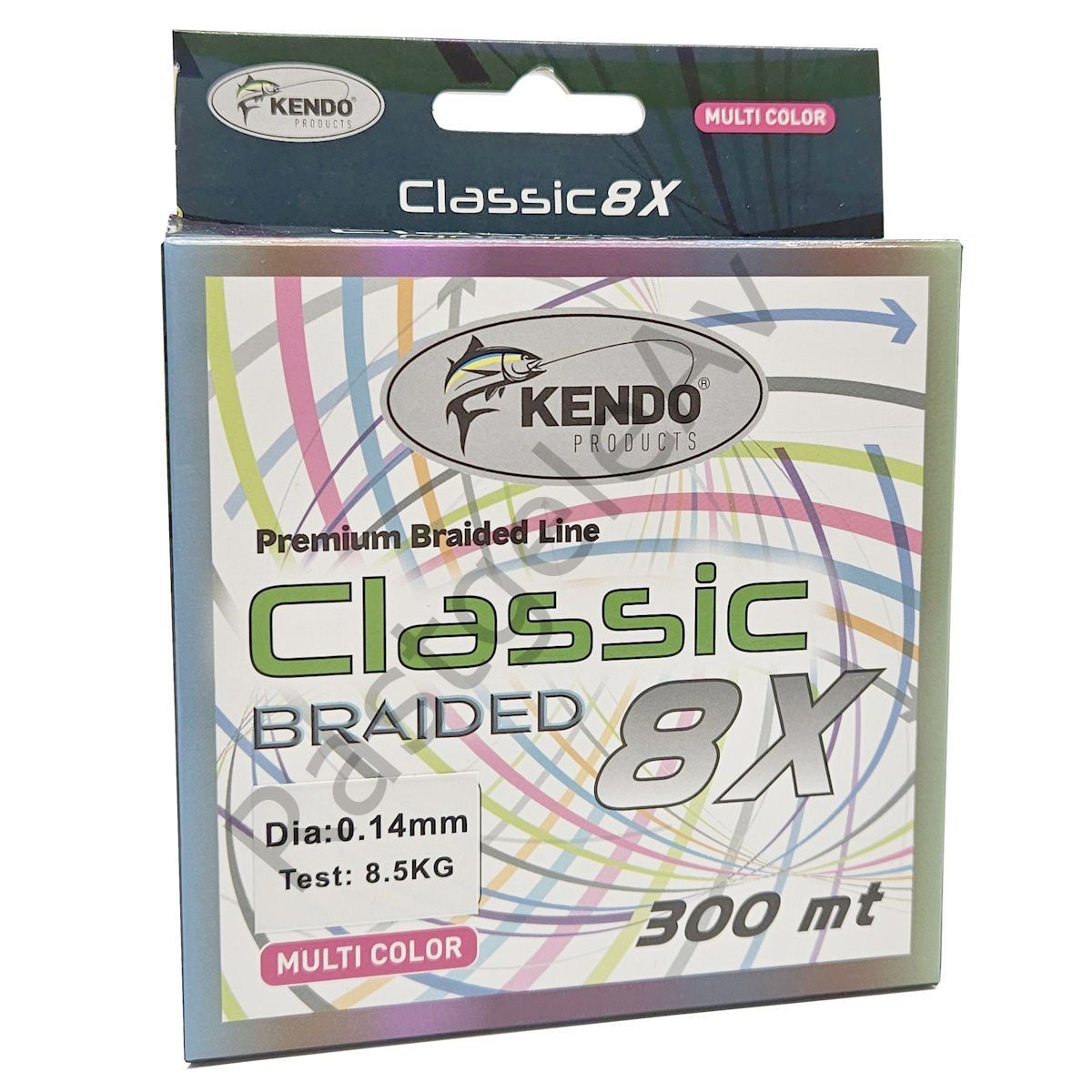 Kendo Classic 8X 300m Multicolor Örgü İp 0.18mm