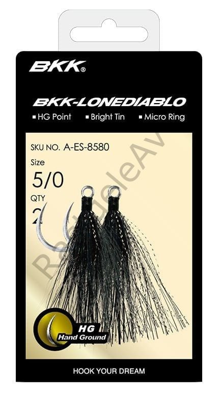 BKK Lone Diablo BT- Black Bucktail Olta İğnesi 2/0