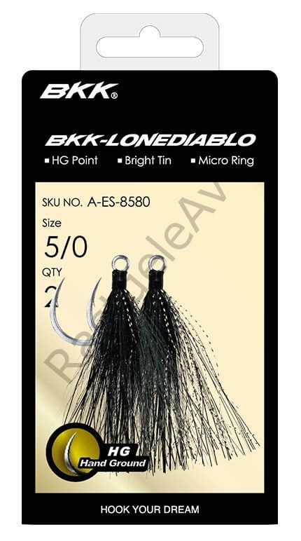 BKK Lone Diablo BT- Black Bucktail Olta İğnesi 3/0