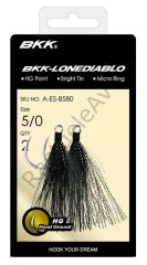 BKK Lone Diablo BT- Black Bucktail Olta İğnesi 3/0