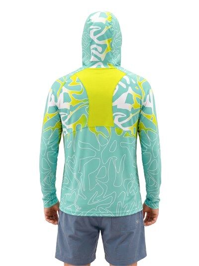 Fujin Pro Angler S26 T-Shirt Hooded Izohips Bold Mint
