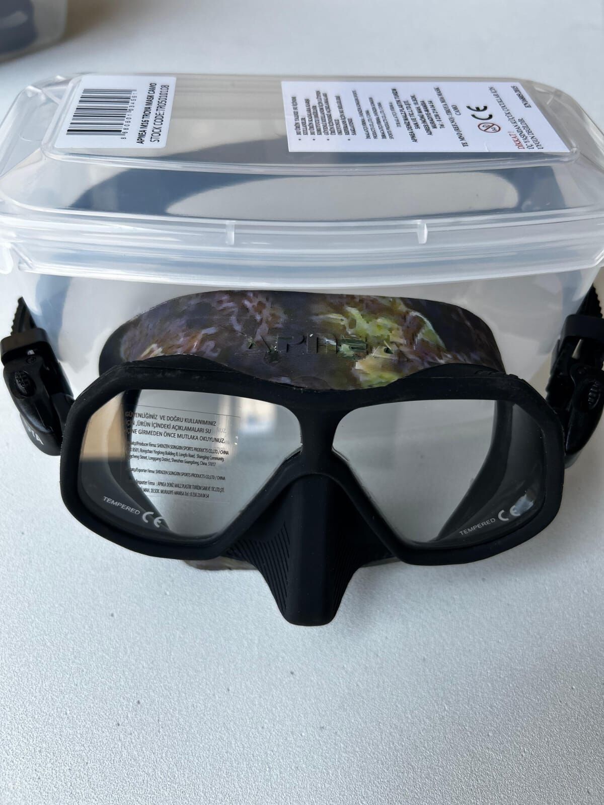 Apnea Troya Camo Dalış Maskesi