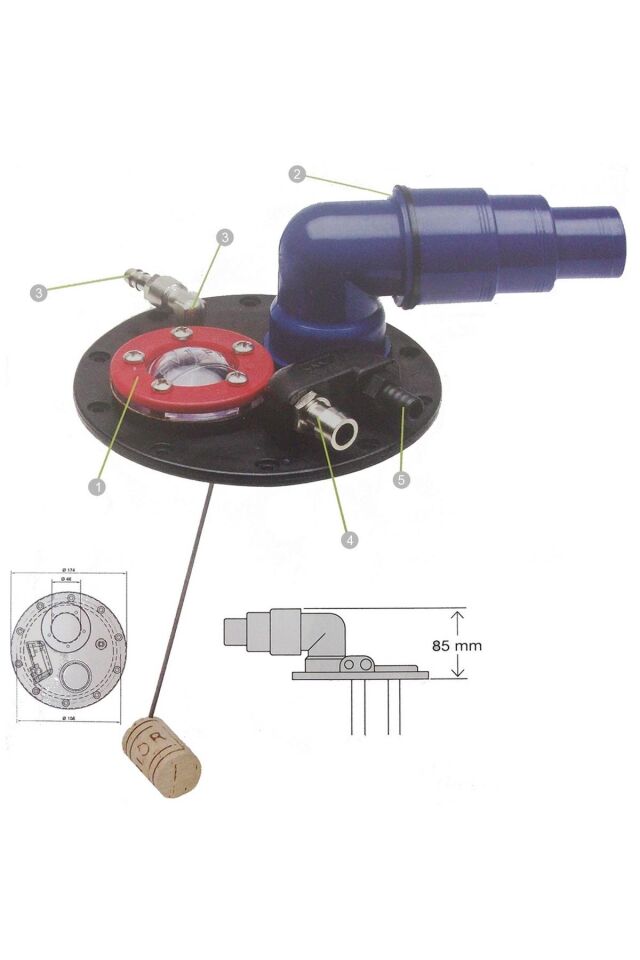 CAN YAKIT TANKI 122 LT BEYAZ