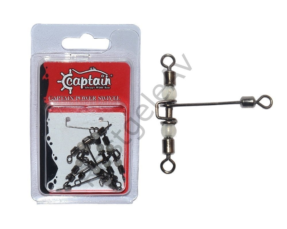 Captain 5126 Üçlü Uzun T Fırdöndü 5'li Paket Black Nikel
