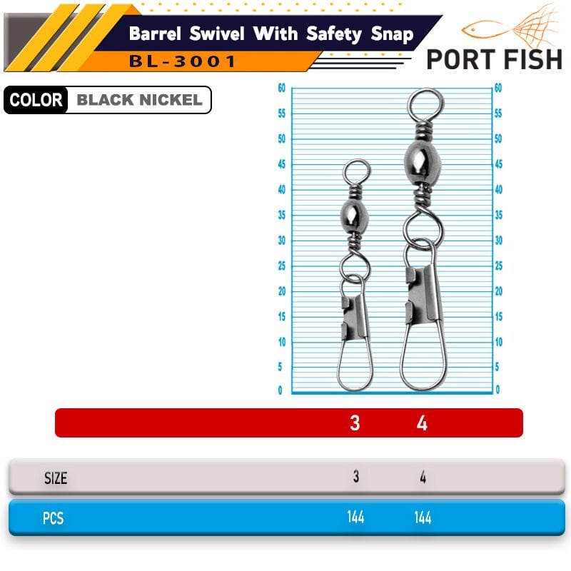 Portfish BL-3001 Klips 144 Ad