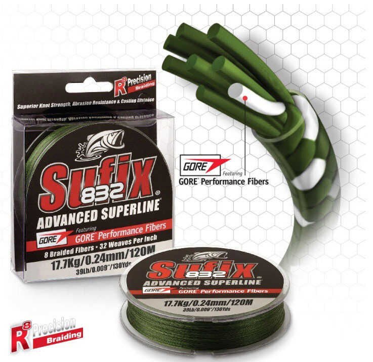 Sufix 832 Advanced İp Misina LOW VIS GREEN - 0.18MM - 100MT - 12KG