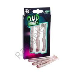 Fiiish Mud Digger MD1144 3X Gövde Purple Glitter Silikon Yem