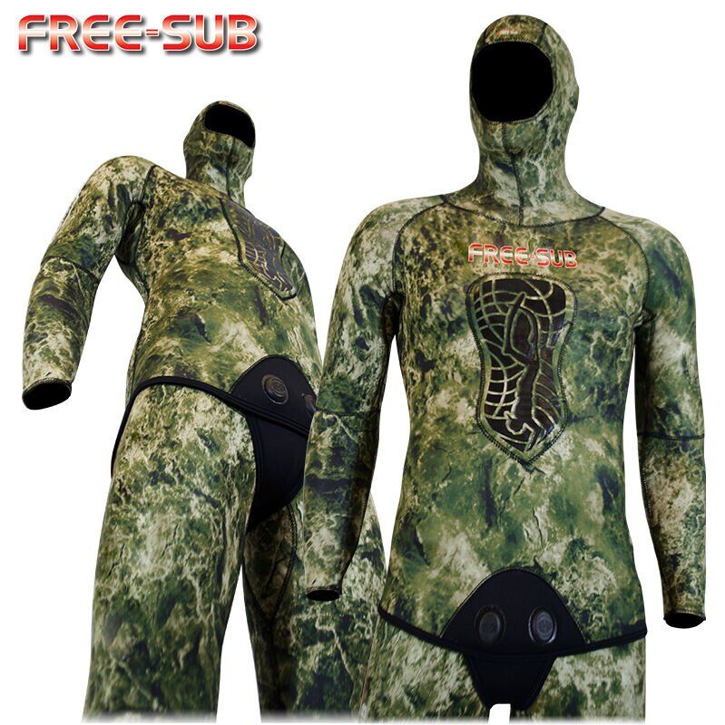 Free-Sub 5mm Expert Green Serbest Dalış Avcı Elbise