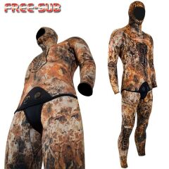 Free-Sub 5mm Expert Brown Avcı Serbeset Dalış Elbise