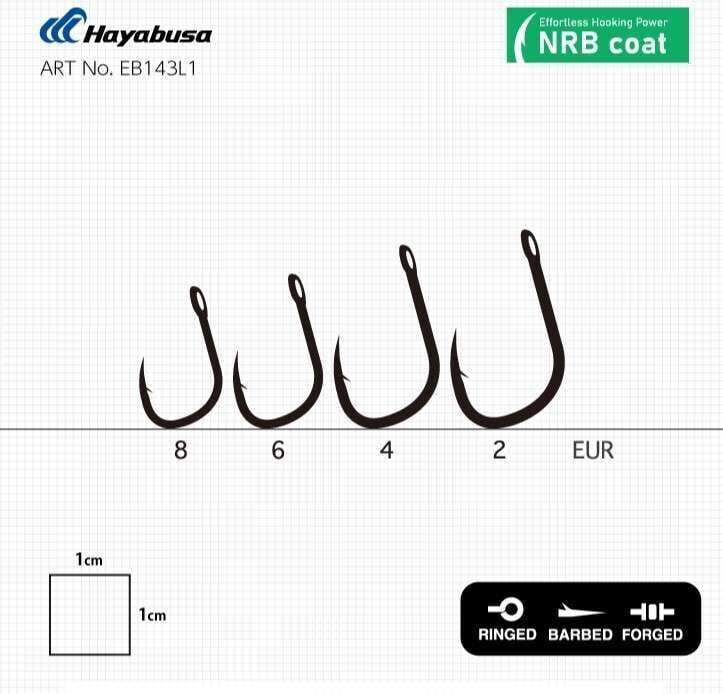 Hayabusa K1 XS Sazan İğnesi Dövme Teflon Black 10lu Paket