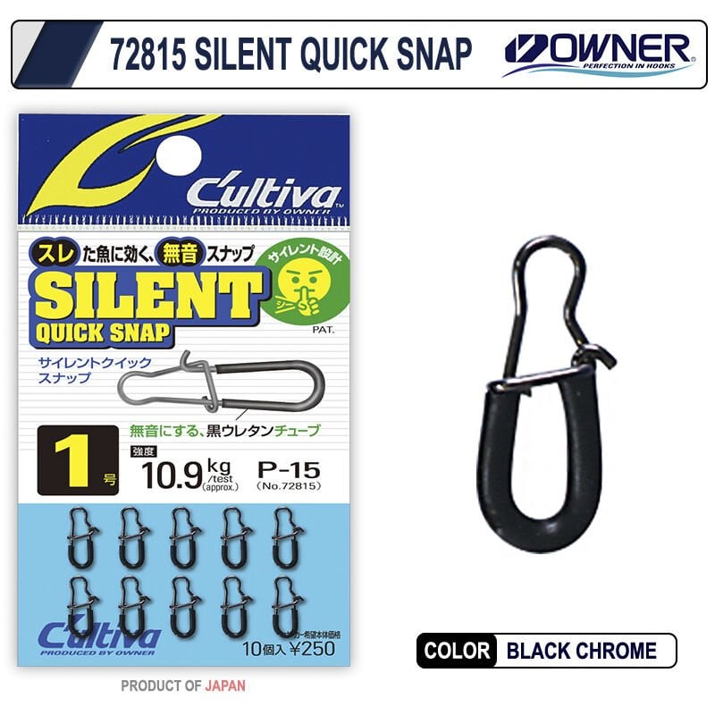 Cultiva 72815 Silent Quick Snap Rapala Klipsi