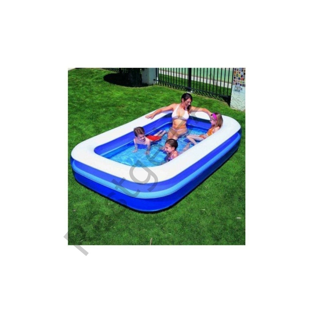Bestway 54006 Dikdörtgen Şişme Çocuk Havuzu 262x175x51 Şişme Çocuk Havuzu
